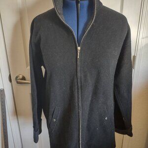 Lauren Ralph Lauren Jacket Womens L Black Wool Nylon Blend USA Made